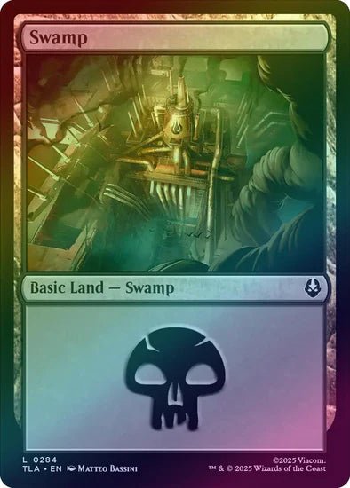 MTG - Avatar: The Last Airbender - Swamp (284) - NM - Foil - Anime Card Craze