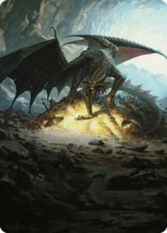 MTG - Battle for Baldur's Gate - Ancient Copper Dragon Art Card (4/81) - Art Series - Anime Card Craze