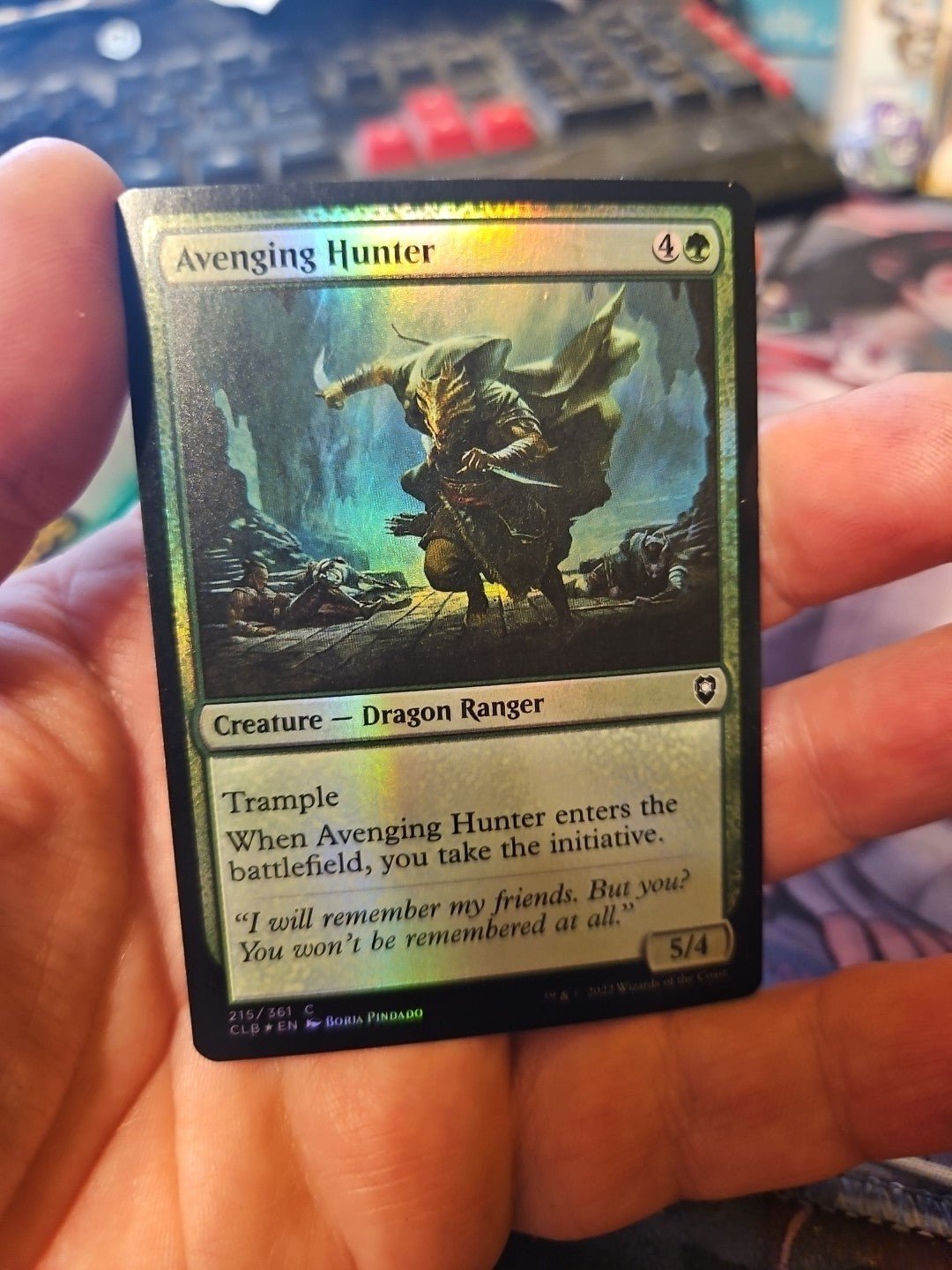 MTG - Battle for Baldur's Gate - Avenging Hunter - NM - FOIL - Anime Card Craze