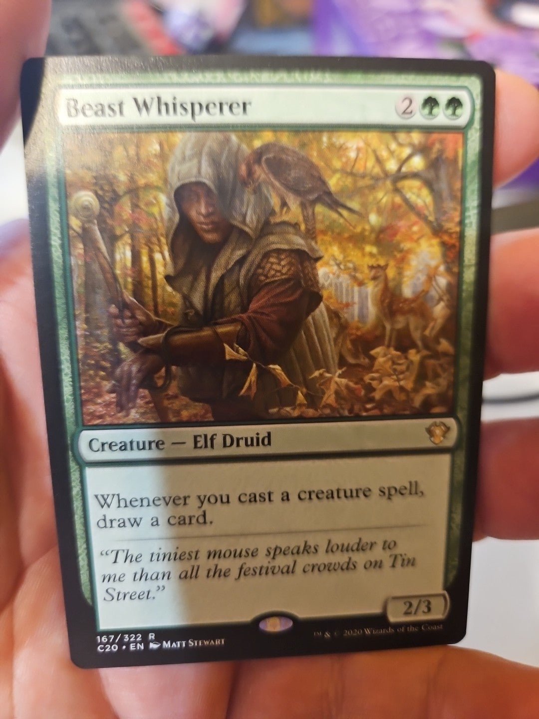 MTG - Commander 2020 - Beast Whisperer - NM - NF - Anime Card Craze