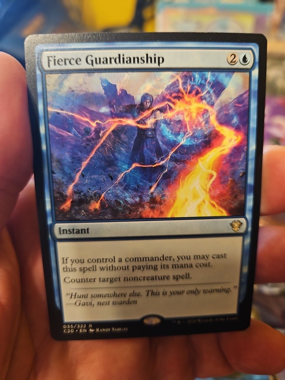 MTG - Commander 2020 - Fierce Guardianship - Anime Card Craze