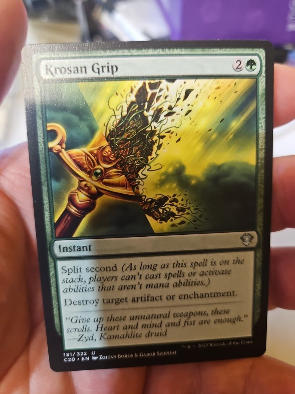 MTG - Commander 2020 - Krosan Grip - Anime Card Craze