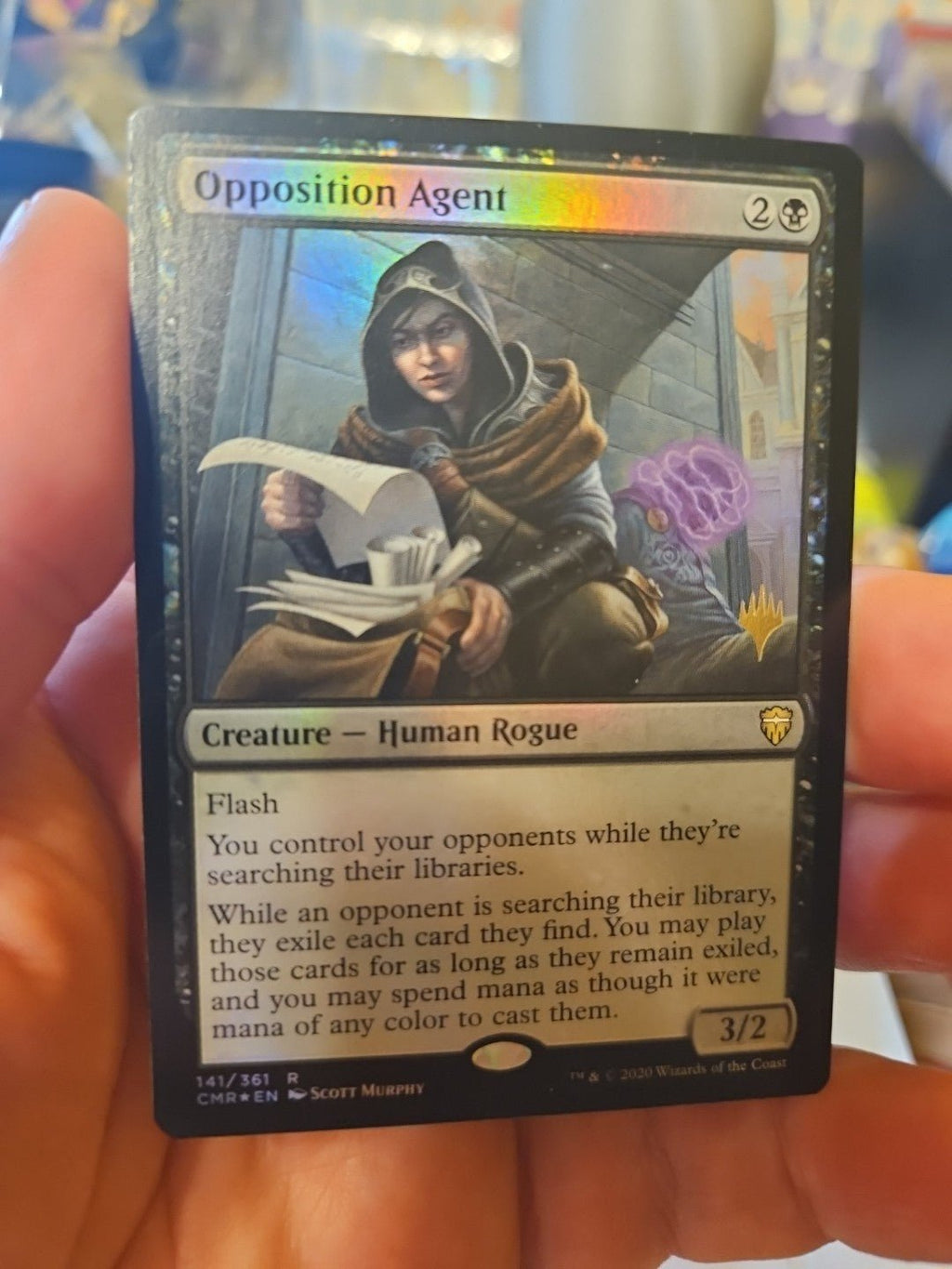 MTG - Commander Legends - Opposition Agent - Promo Pack - NM - Foil - Anime Card Craze
