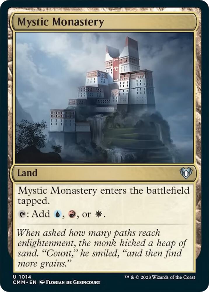 MTG - Commander Masters - Mystic Monastery - Anime Card Craze