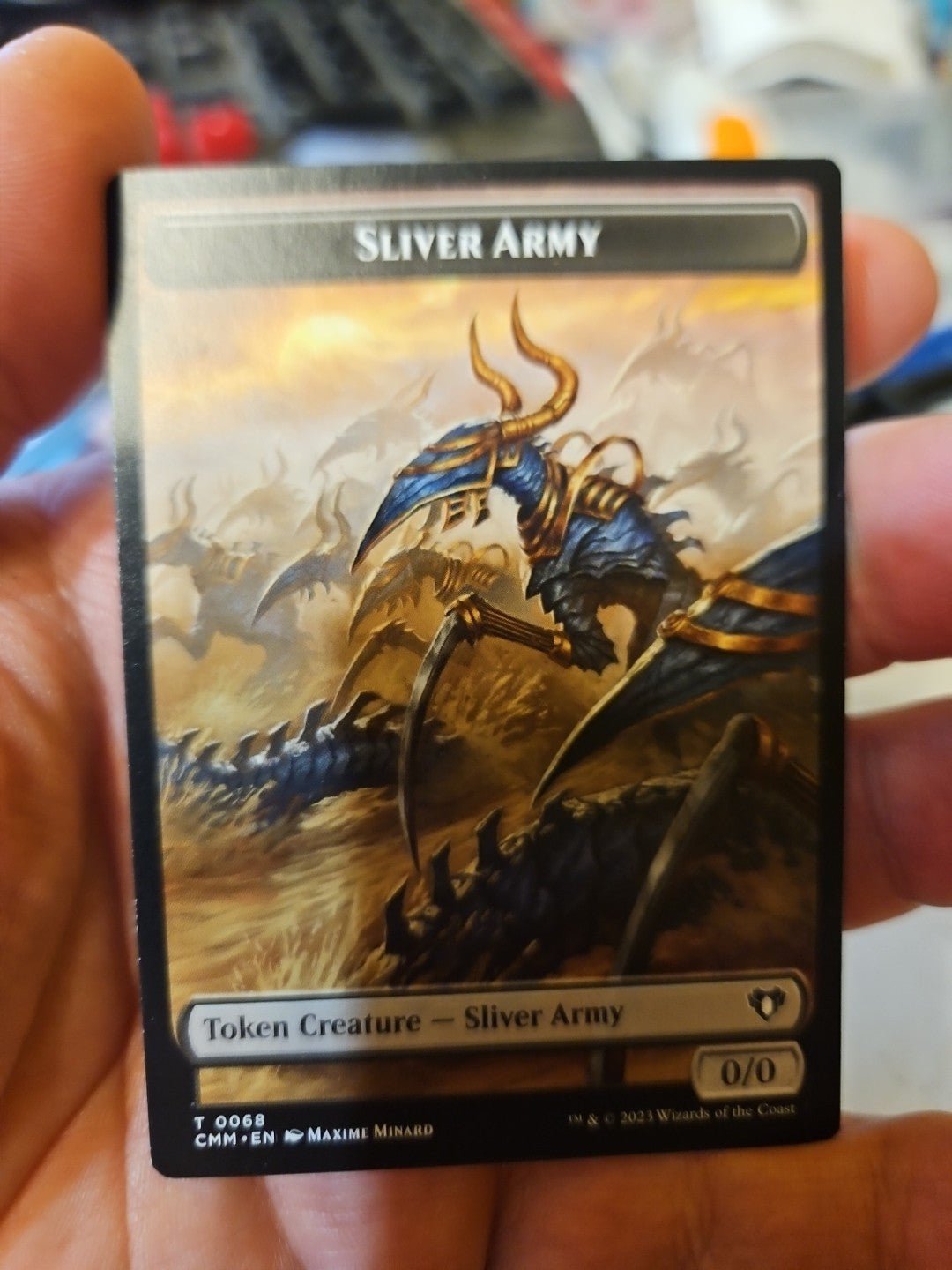 MTG - Commander Masters - Sliver Army Sliver Double - Sided Token - NM - NF - Anime Card Craze