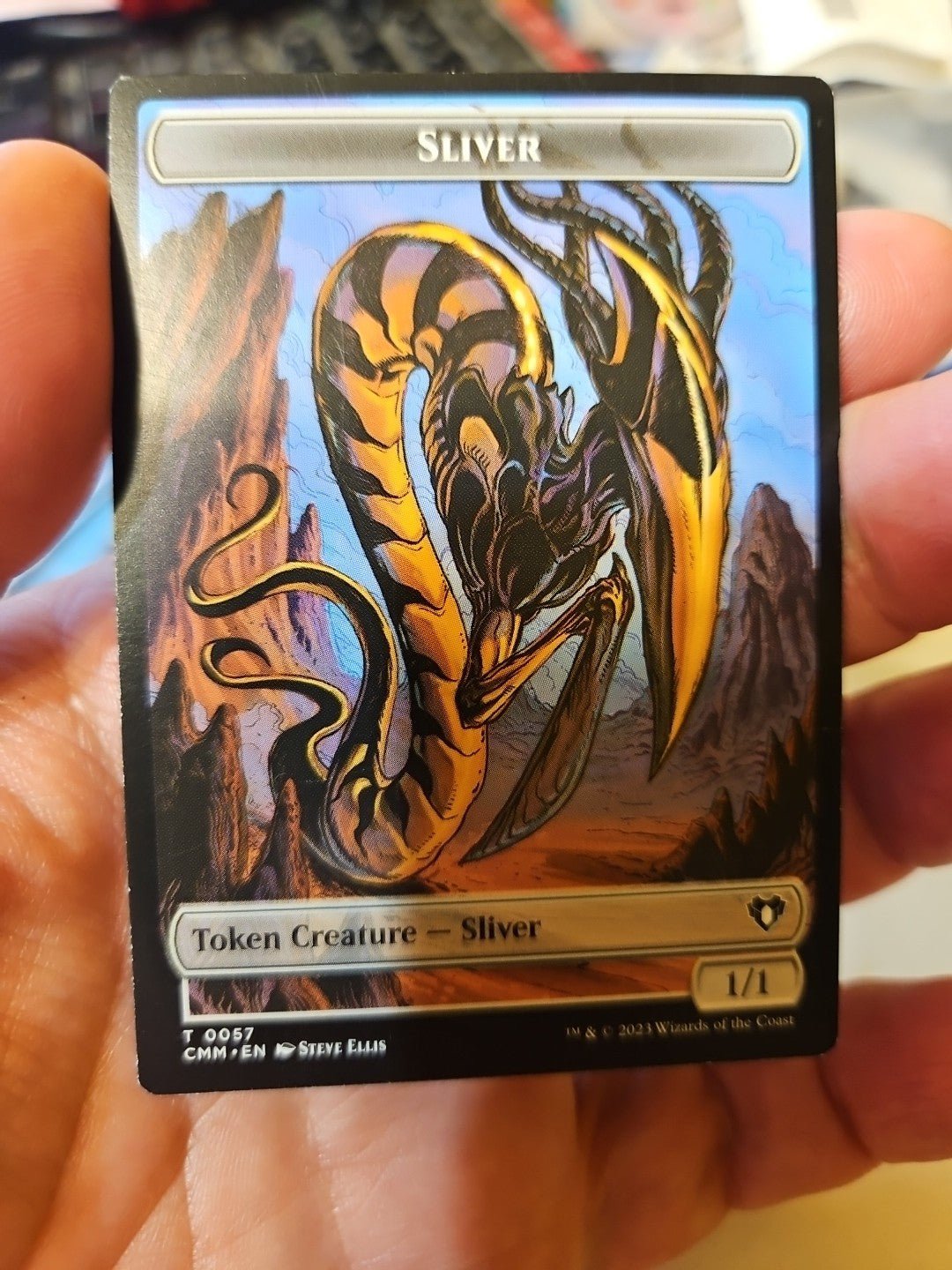 MTG - Commander Masters - Sliver Army Sliver Double - Sided Token - NM - NF - Anime Card Craze