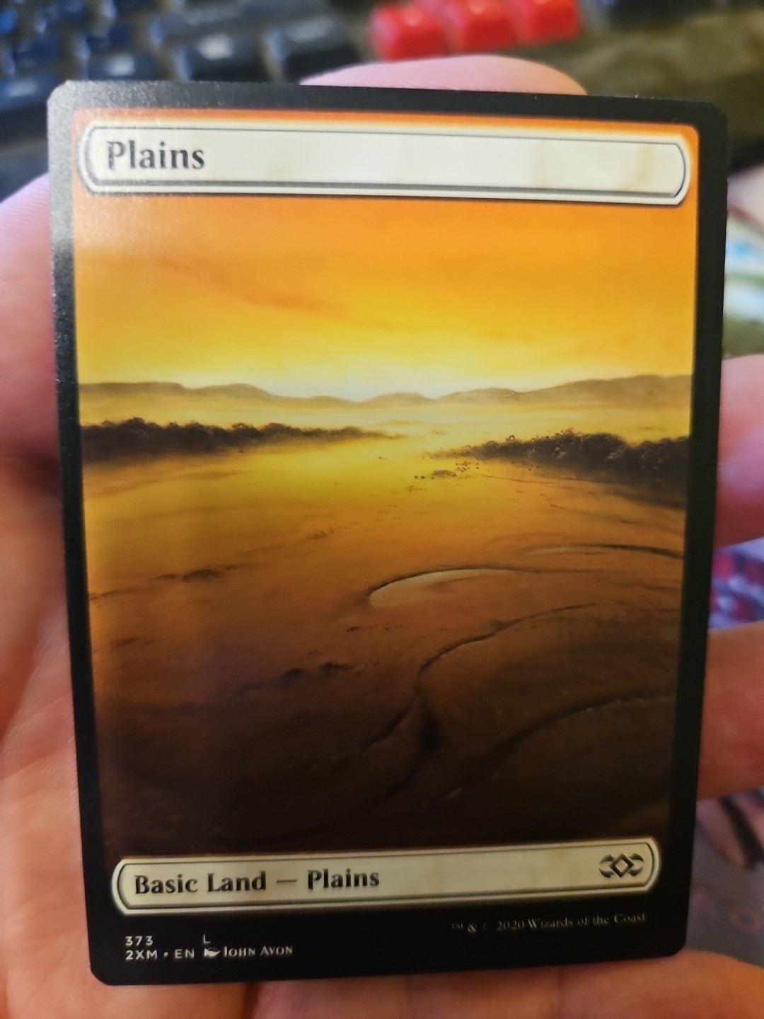 MTG - Double Masters - Plains (373)  - NM - NF - Anime Card Craze