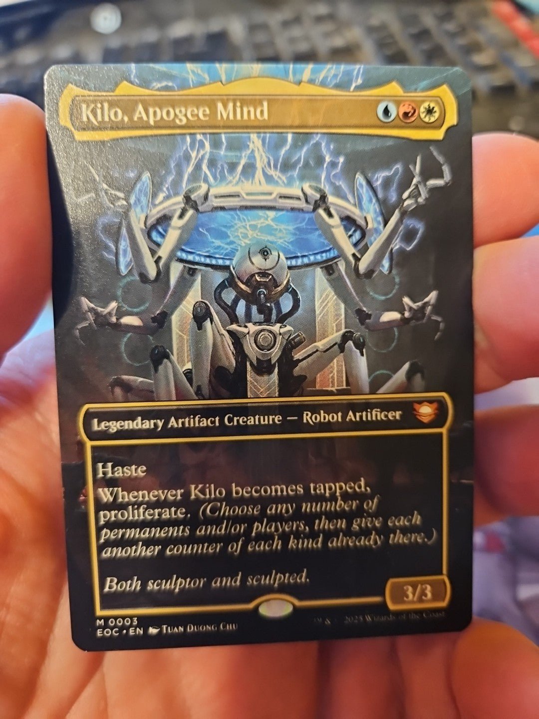 MTG - Edge of Eternites - Kilo, Apogee Mind (Borderless) - NM - NF - Anime Card Craze