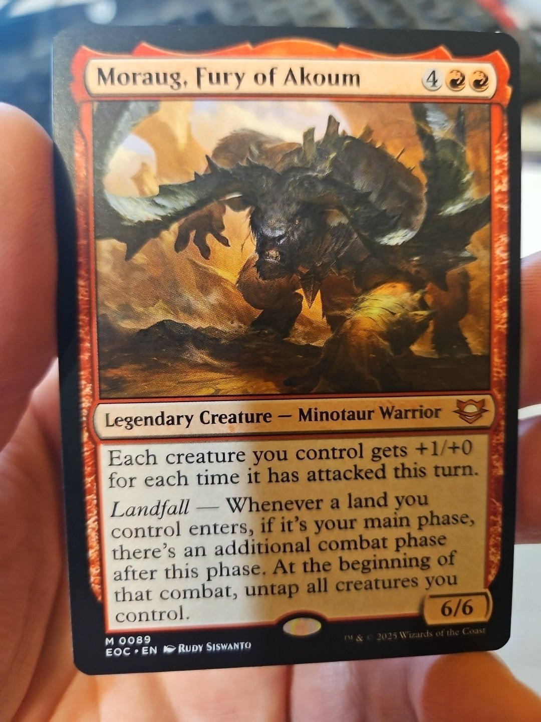 MTG - Edge of Eternities - Moraug, Fury of Akoum - NM - NF - Anime Card Craze