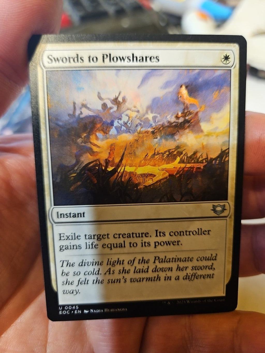 MTG - Edge of Eternities - Swords to Plowshares - NM - NF - Anime Card Craze
