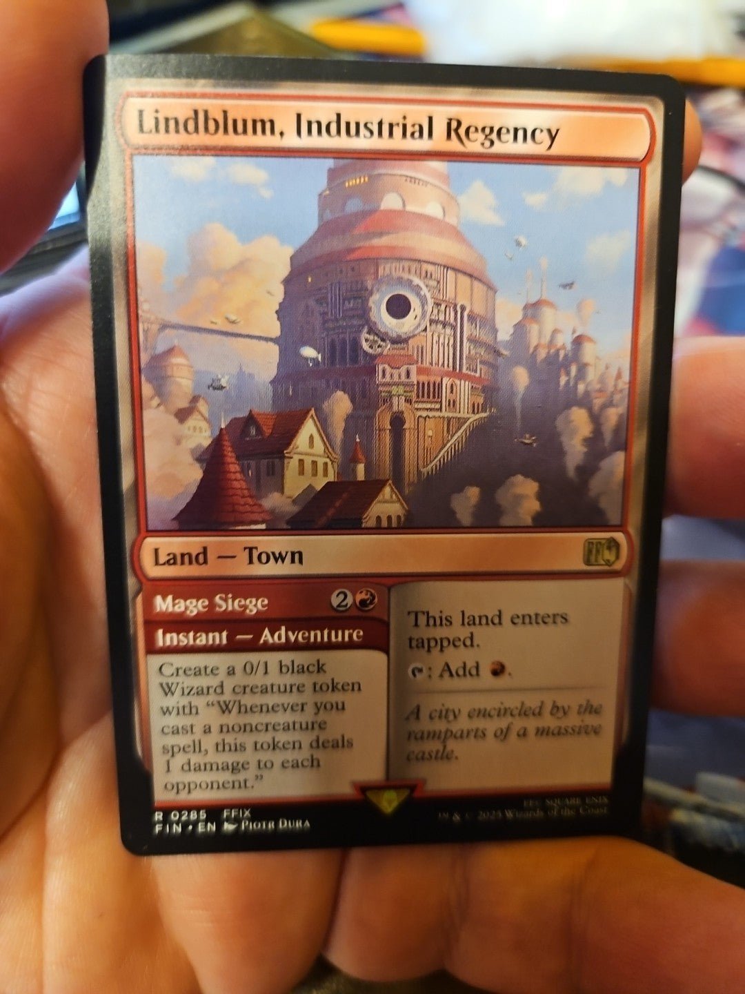 MTG - FINAL FANTASY - Lindblum, Industrial Regency - NM - NF - Anime Card Craze