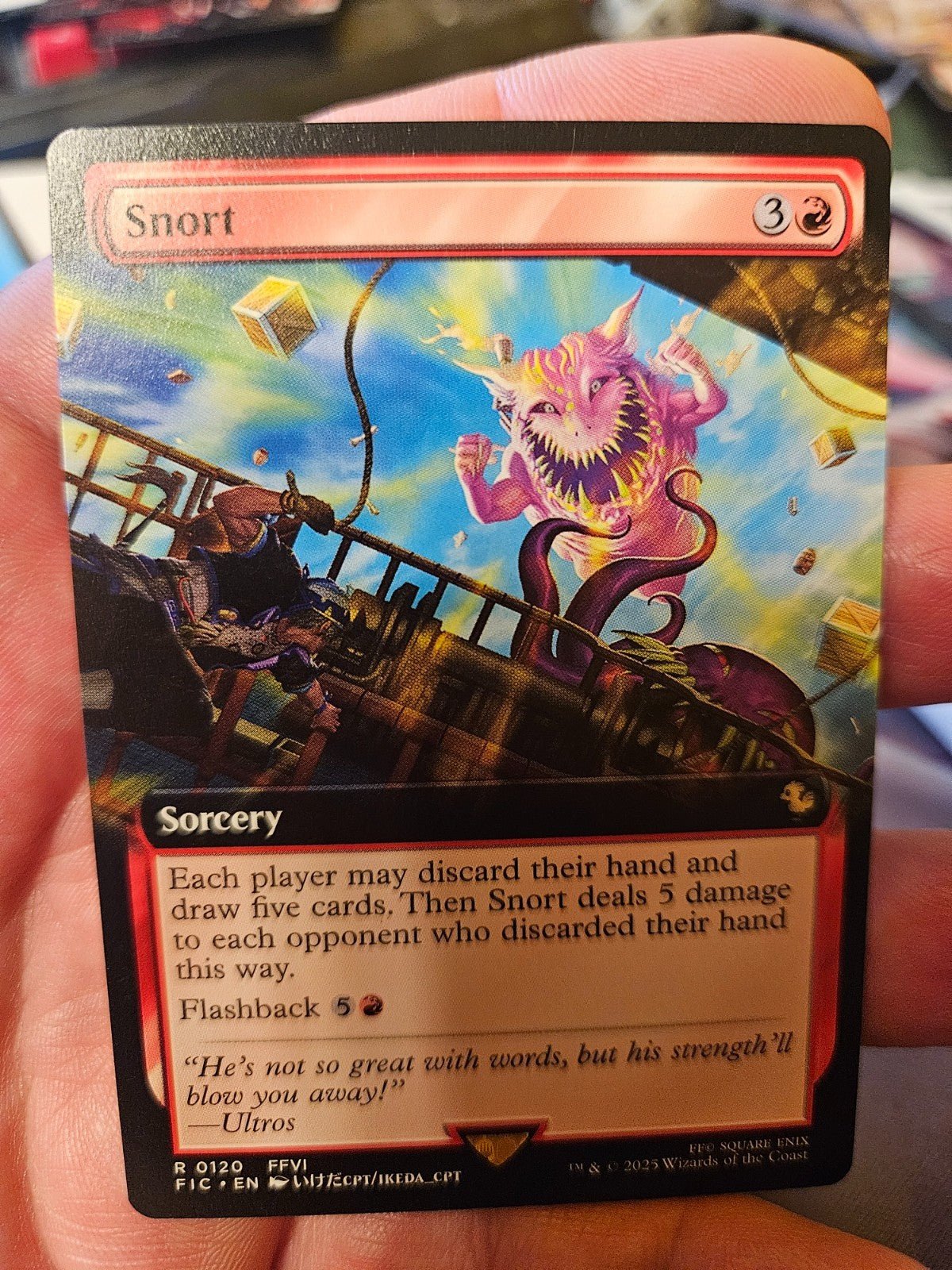 MTG - FINAL FANTASY - Snort (Extended Art) - NM - NF - Anime Card Craze