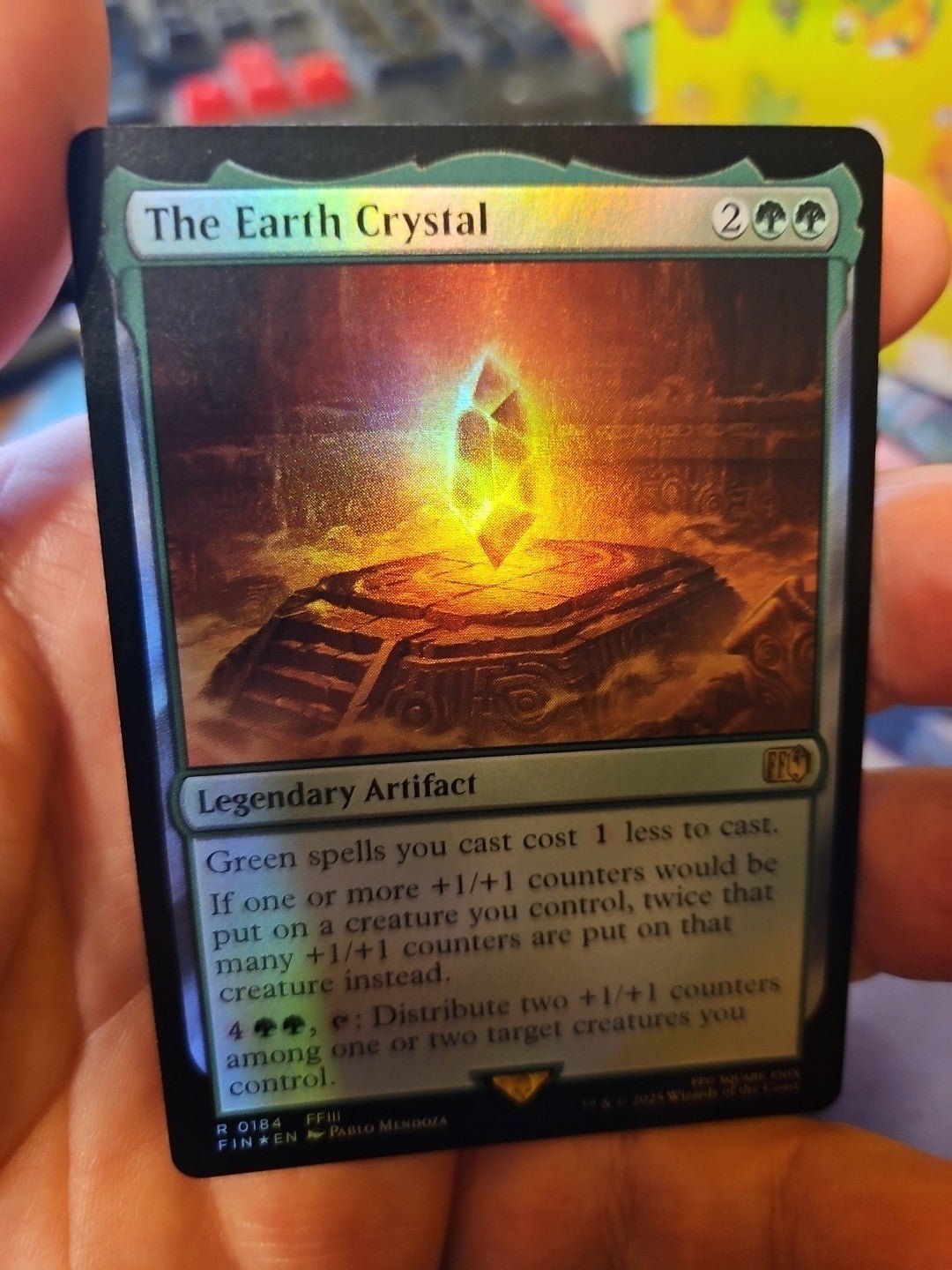 MTG - FINAL FANTASY - The Earth Crystal - NM - Foil - Anime Card Craze
