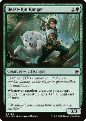 MTG - Foundations - Beast-Kin Ranger - Anime Card Craze