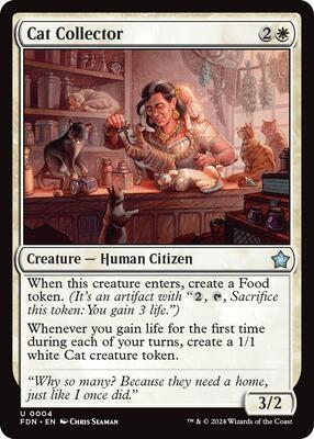 MTG - Foundations - Cat Collector - Anime Card Craze