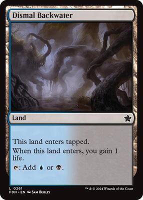 MTG - Foundations - Dismal Backwater - Foil - Anime Card Craze