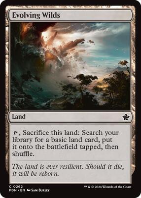 MTG - Foundations - Evolving Wilds - Anime Card Craze