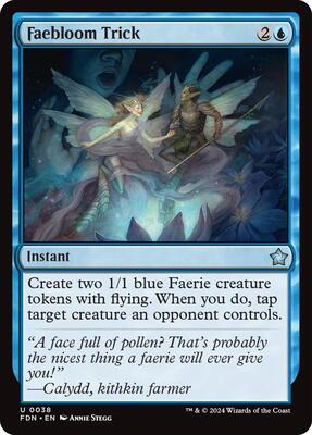 MTG - Foundations - Faebloom Trick - Anime Card Craze