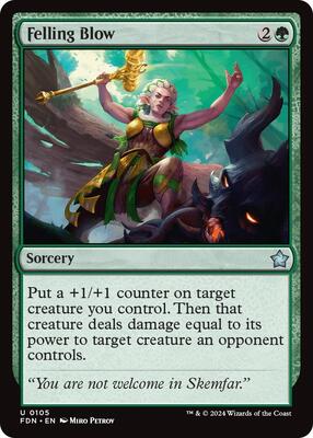 MTG - Foundations - Felling Blow - Anime Card Craze