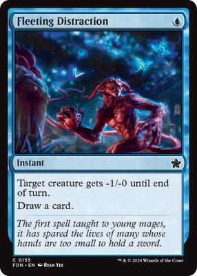MTG - Foundations - Fleeting Distraction - Anime Card Craze