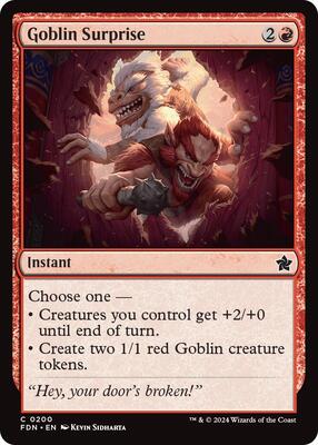 MTG - Foundations - Goblin Surprise - Anime Card Craze