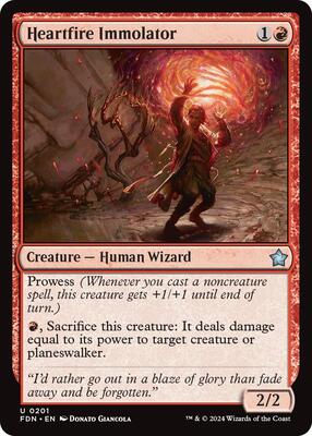 MTG - Foundations - Heartfire Immolator - Anime Card Craze