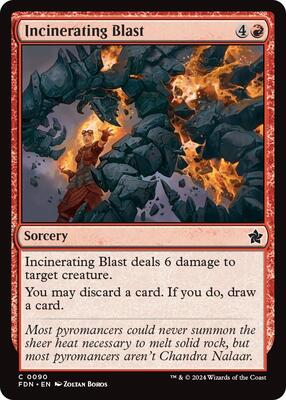MTG - Foundations - Incinerating Blast - Anime Card Craze