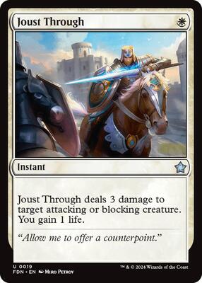 MTG - Foundations - Joust Through - Anime Card Craze