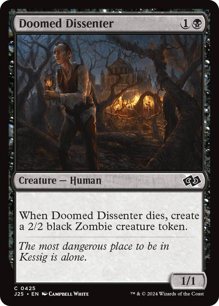 MTG - Foundations Jumpstart - Doomed Dissenter - Anime Card Craze