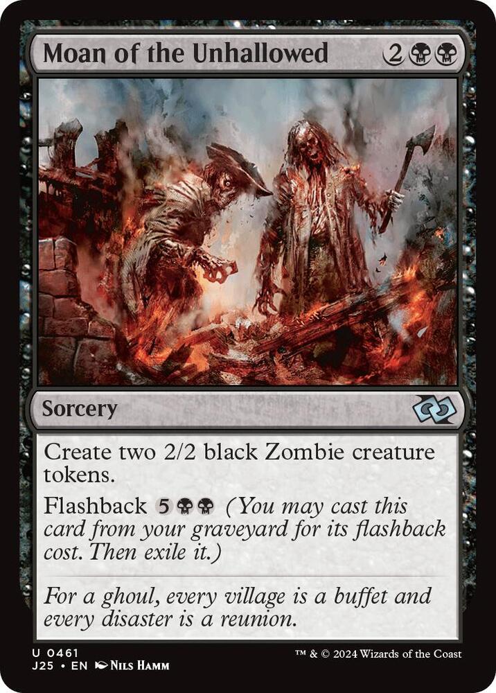 MTG - Foundations Jumpstart - Moan of the Unhallowed - Anime Card Craze