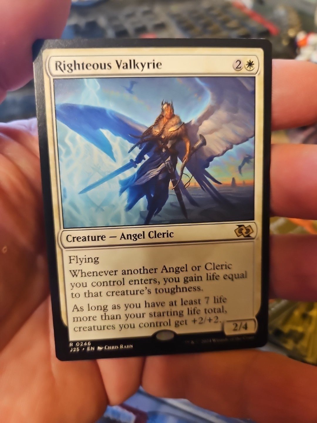 MTG - Foundations Jumpstart - Righteous Valkyrie - NM - NF - Anime Card Craze