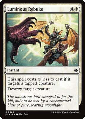 MTG - Foundations - Luminous Rebuke - Anime Card Craze