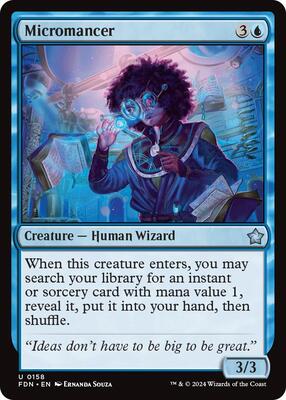 MTG - Foundations - Micromancer - Anime Card Craze