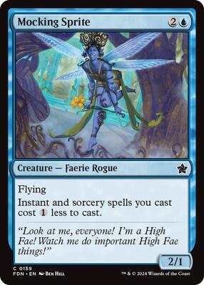 MTG - Foundations - Mocking Sprite - Anime Card Craze