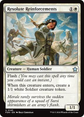 MTG - Foundations - Resolute Reinforcements - Anime Card Craze