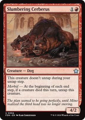 MTG - Foundations - Slumbering Cerberus - Anime Card Craze