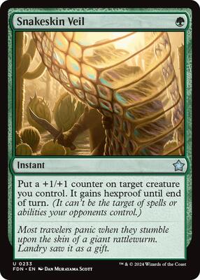 MTG - Foundations - Snakeskin Veil - Anime Card Craze