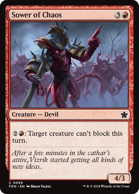 MTG - Foundations - Sower of Chaos - Anime Card Craze
