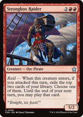 MTG - Foundations - Strongbox Raider - Anime Card Craze