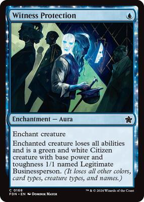 MTG - Foundations - Witness Protection - Anime Card Craze