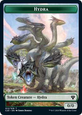 MTG - Ikoria: Lair of Behemoths - Beast (010) // Hydra Double - Sided Token - Anime Card Craze