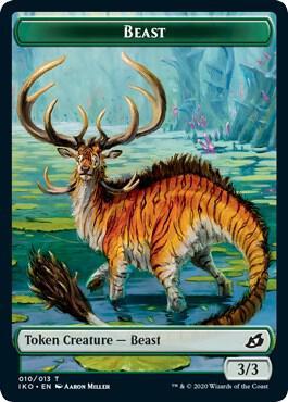 MTG - Ikoria: Lair of Behemoths - Beast (010) // Hydra Double - Sided Token - Anime Card Craze