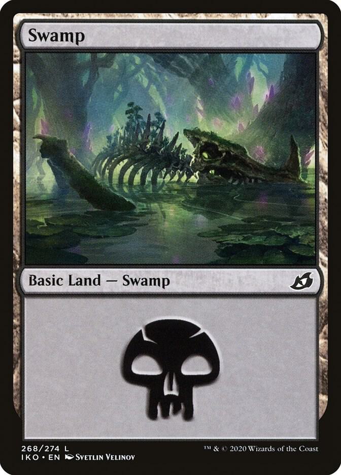 MTG - Ikoria: Lair of Behemoths - Swamp (268) - Anime Card Craze