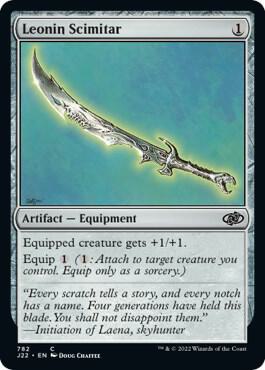 MTG - Jumpstart 2022 - Leonin Scimitar - Anime Card Craze