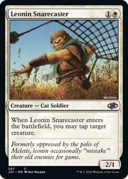 MTG - Jumpstart 2022 - Leonin Snarecaster - Anime Card Craze