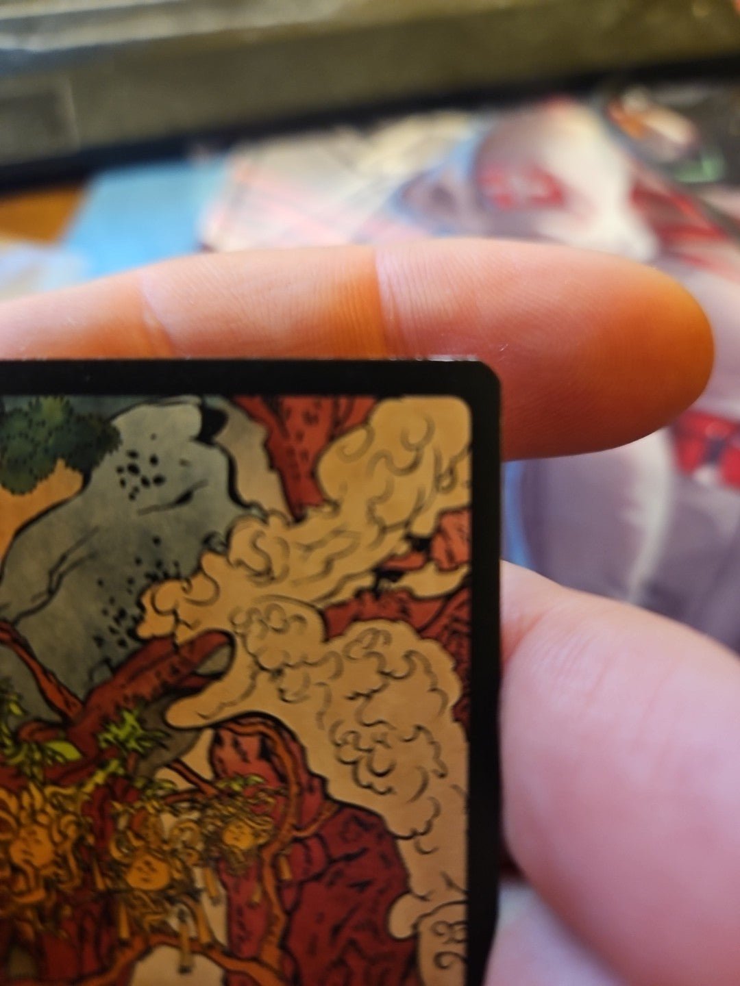 MTG - Kamigawa: Neon Dynasty - Forest (301) - JP Full Art - LP - NF - Anime Card Craze