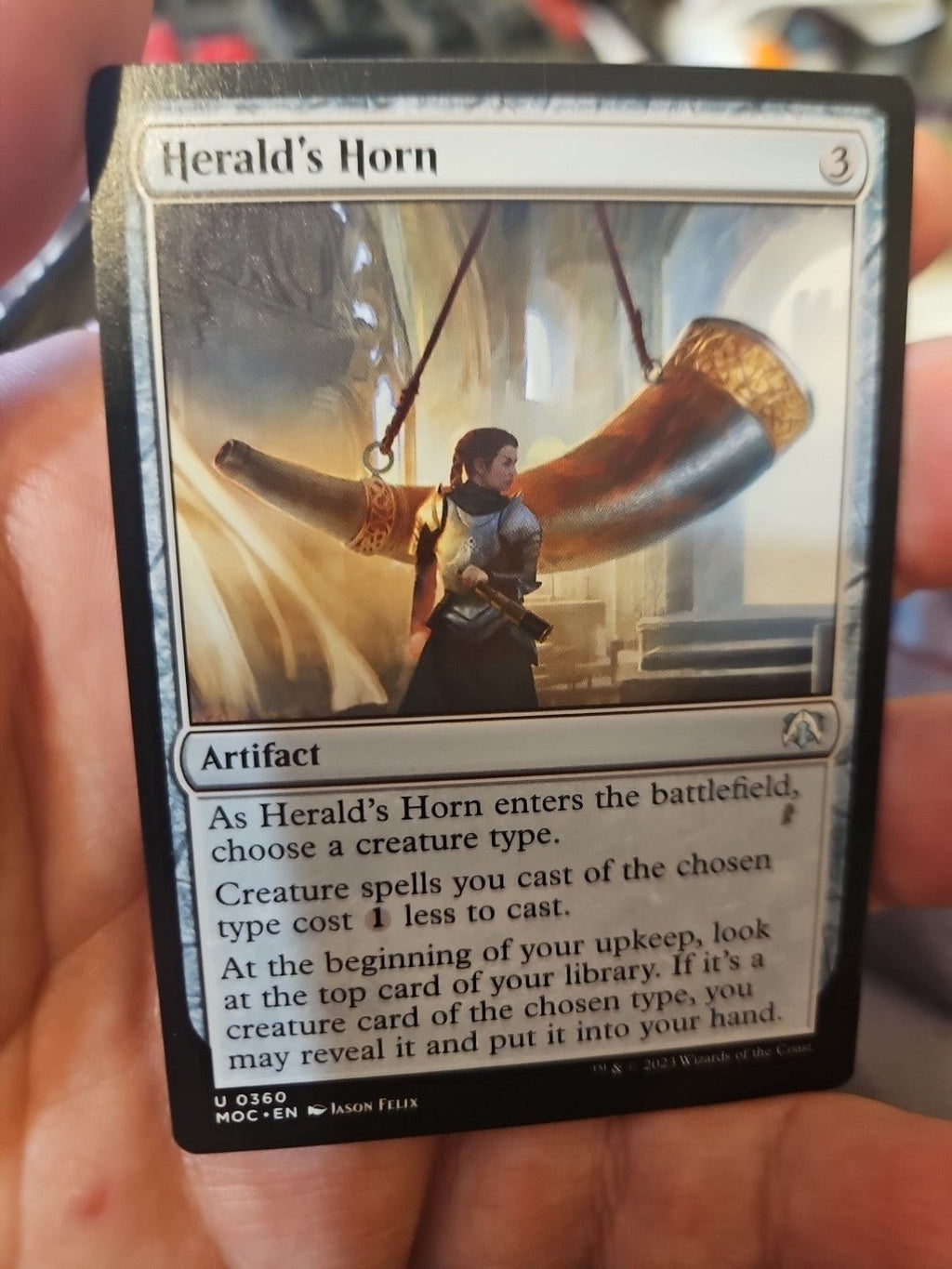 MTG - March of the Machine - Herald's Horn - NM - NF - Anime Card Craze