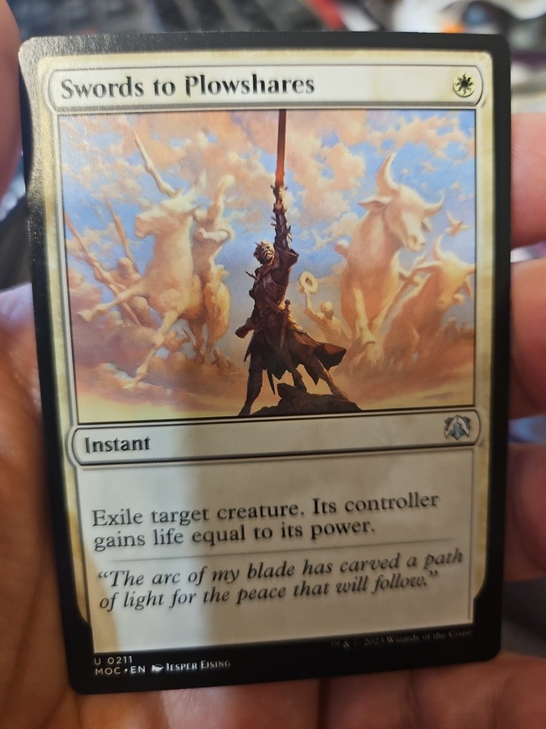 MTG - March of the Machine - Swords to Plowshares - NM - NF - Anime Card Craze