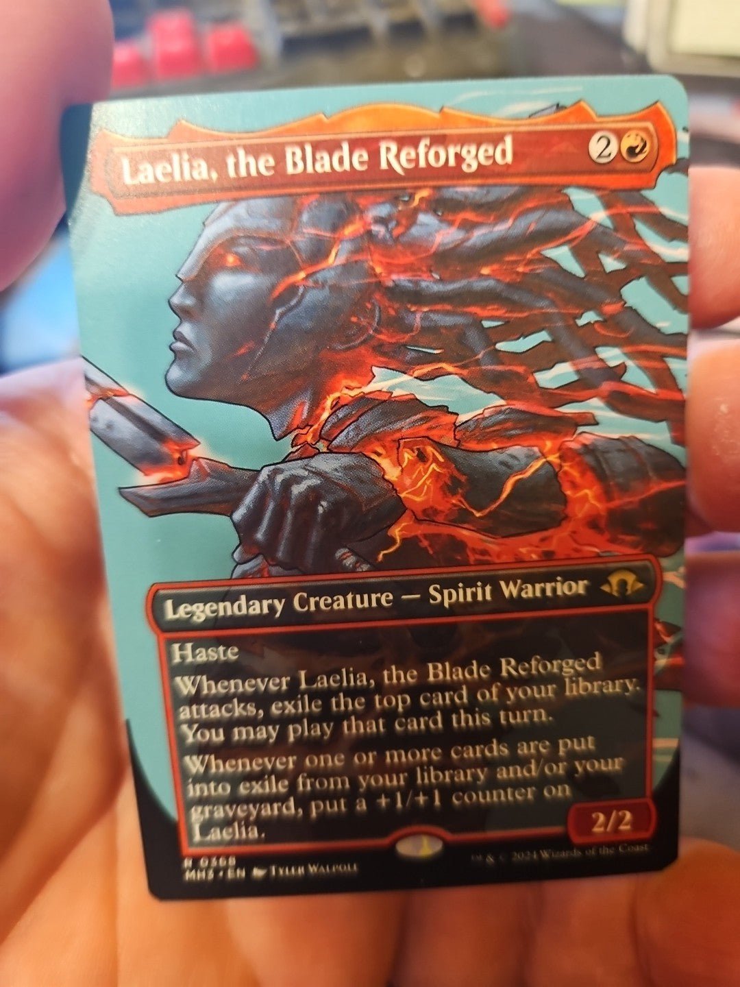 MTG - Modern Horizons 3 - Laelia, the Blade Reforged (Borderless) - NM - NF - Anime Card Craze