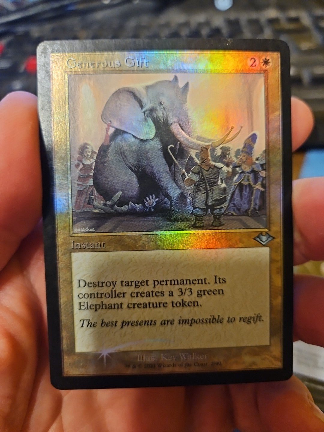 MTG - Modern Horizons - Generous Gift - Retro Frame (RMH1) - NM - Foil - Anime Card Craze